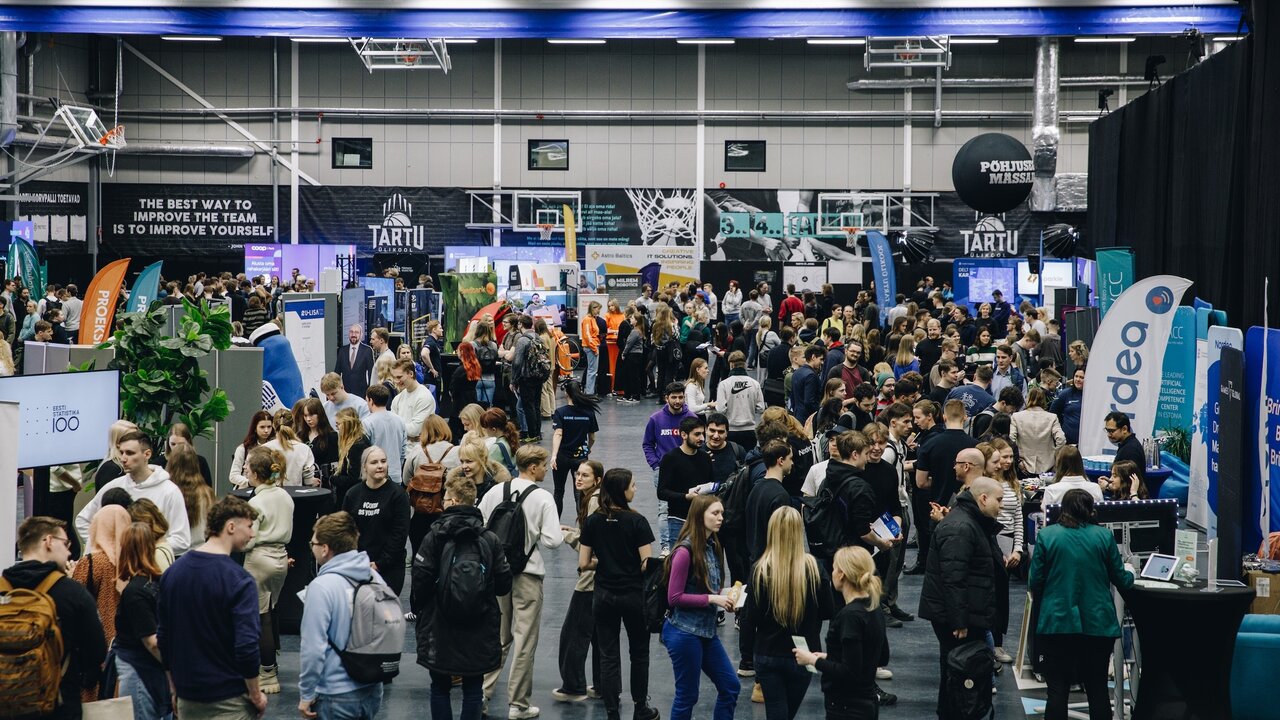 Career expo with people