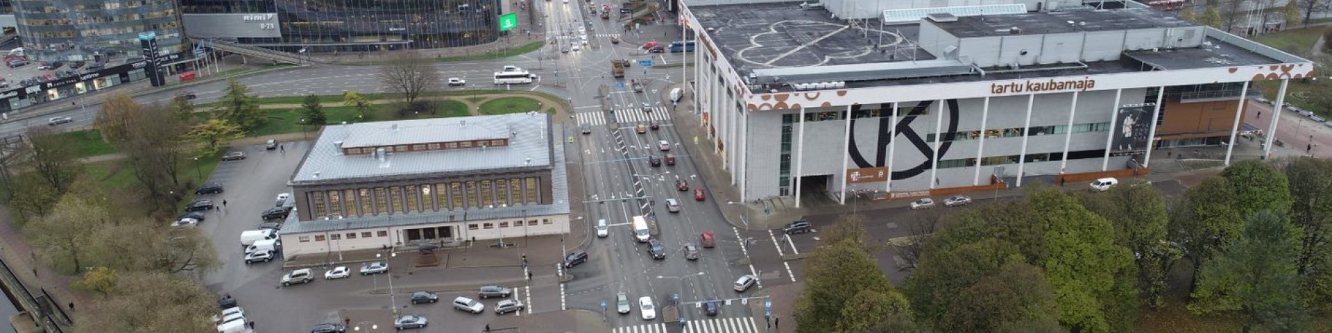 View to Tartu city centre, Kaubamaja